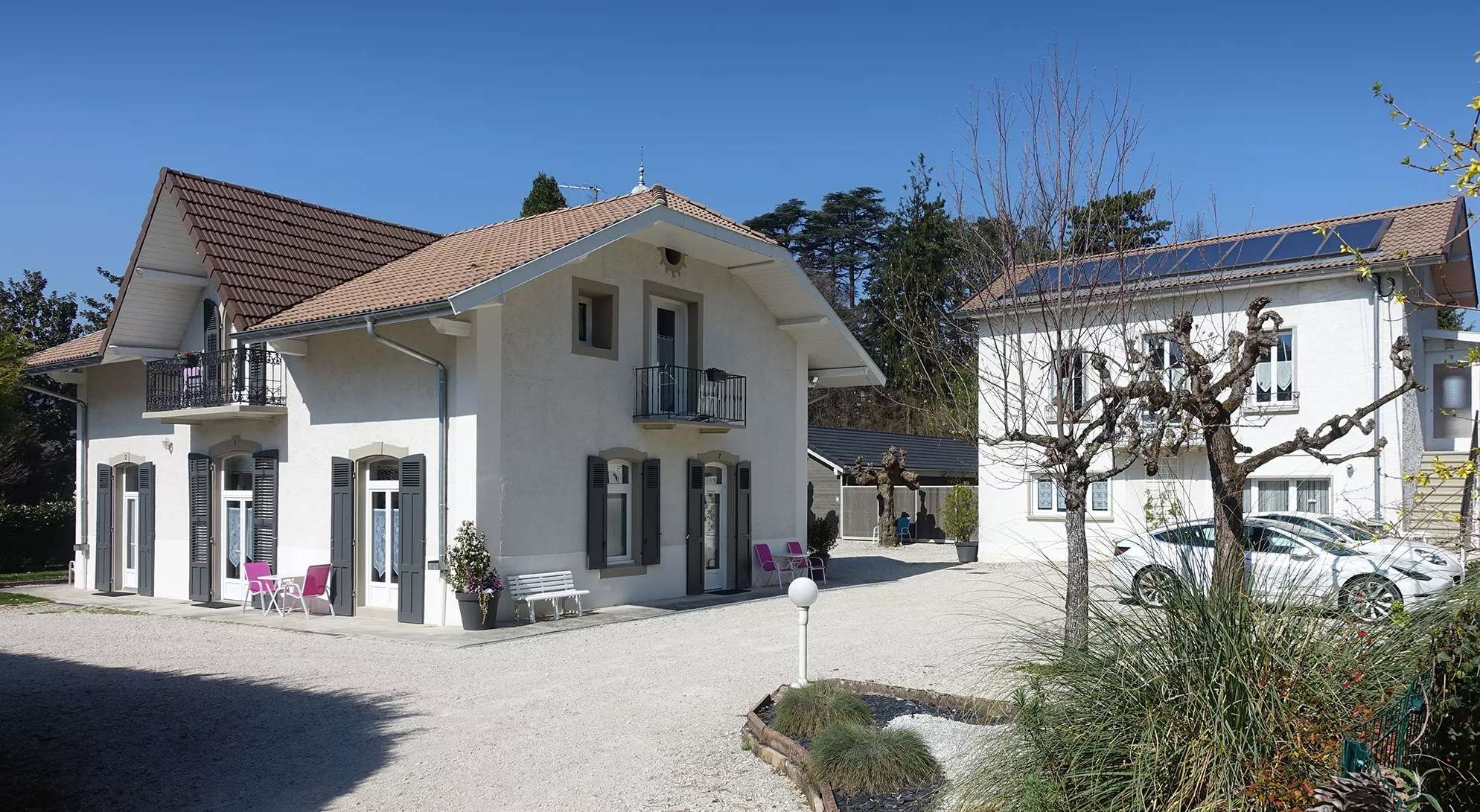 vue-location-cure-aix-les-bains-maison-jardin-2 location calme proche Thermes Aix-les-Bains